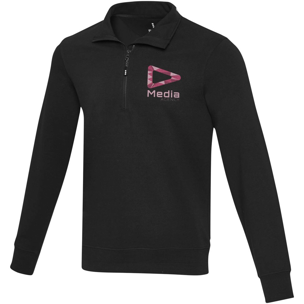Tin 280 g/m² unisex Aware™ recycled quarter zip sweater 
