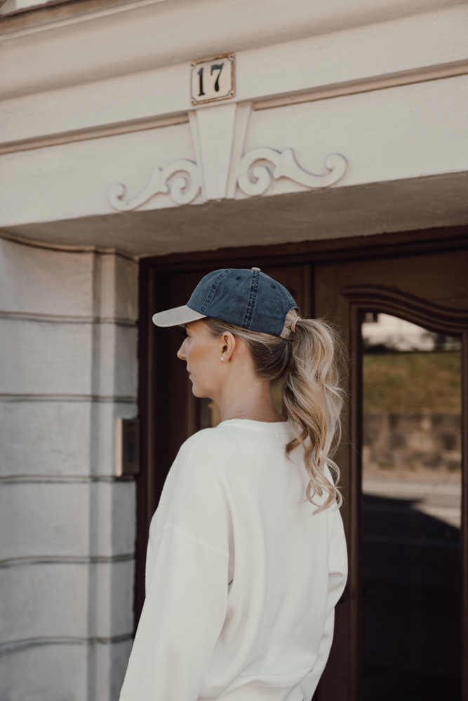 BEAU AWARE™ Washed 6 panel 270gsm cotton twill two tone cap