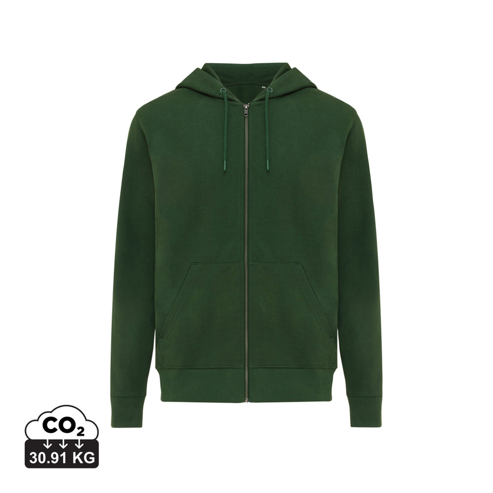 IQONIQ Abisko recycled cotton zip through hoodie