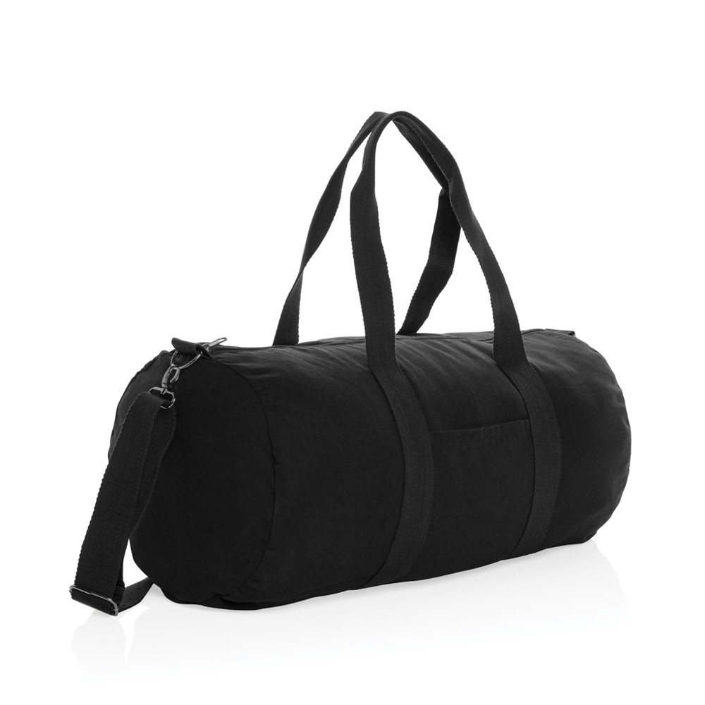 Impact Aware™ 285gsm rcanvas duffel bag undyed - black (± PMS Black)