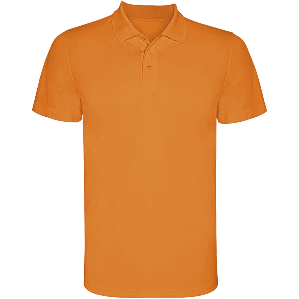 Monzha 150 g/m² short sleeve men's sports polo - Fluor Orange