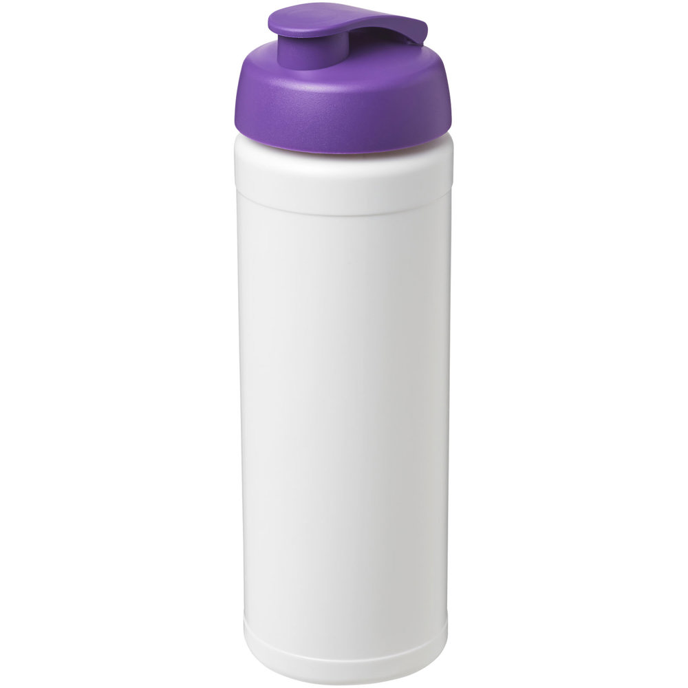 Baseline® Plus 750 ml flip lid sport bottle - White, Purple