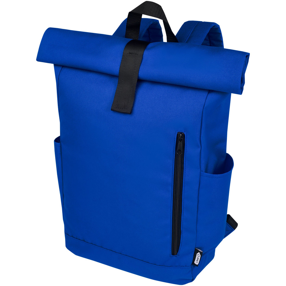 Byron 15.6" GRS RPET roll-top backpack 18L - Royal blue