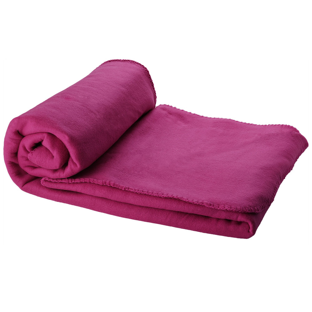 Huggy fleece plaid blanket with carry pouch 150x120 cm