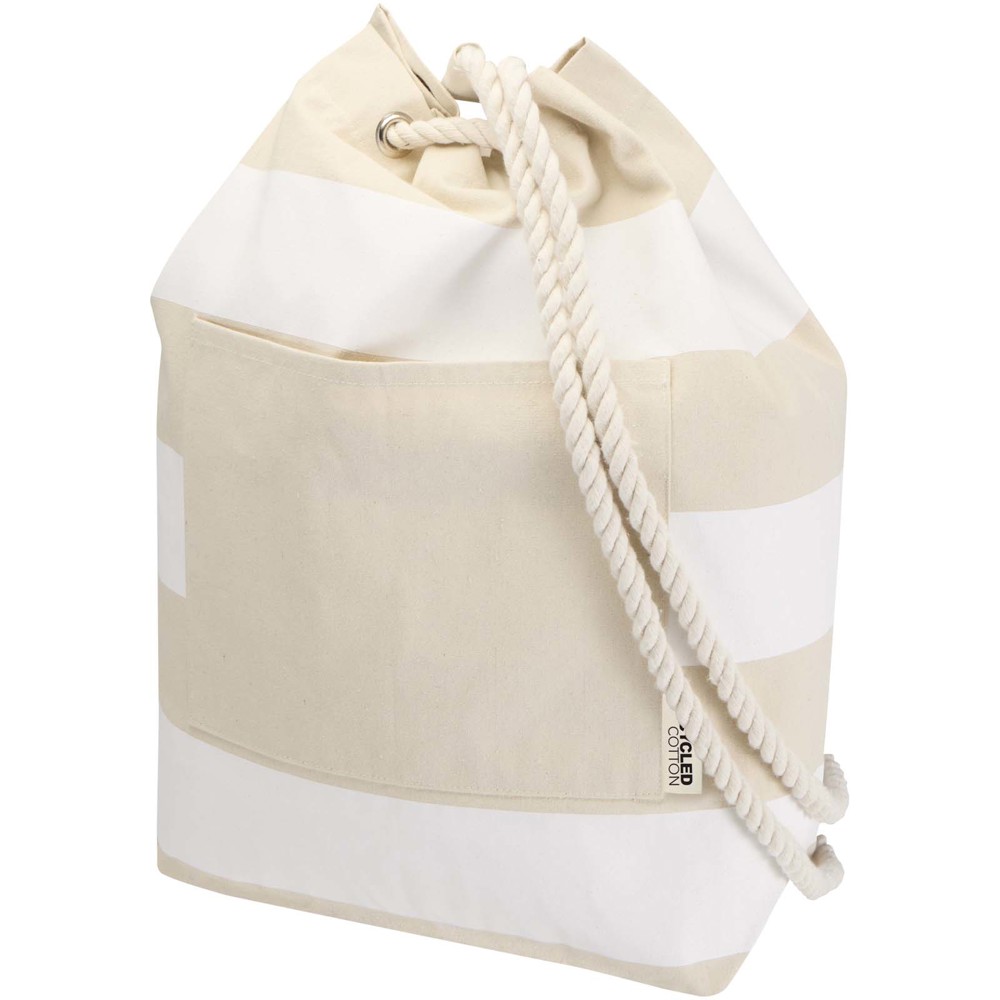 Florida 270 g/m² GRS recycled sailor duffel bag 15L - white