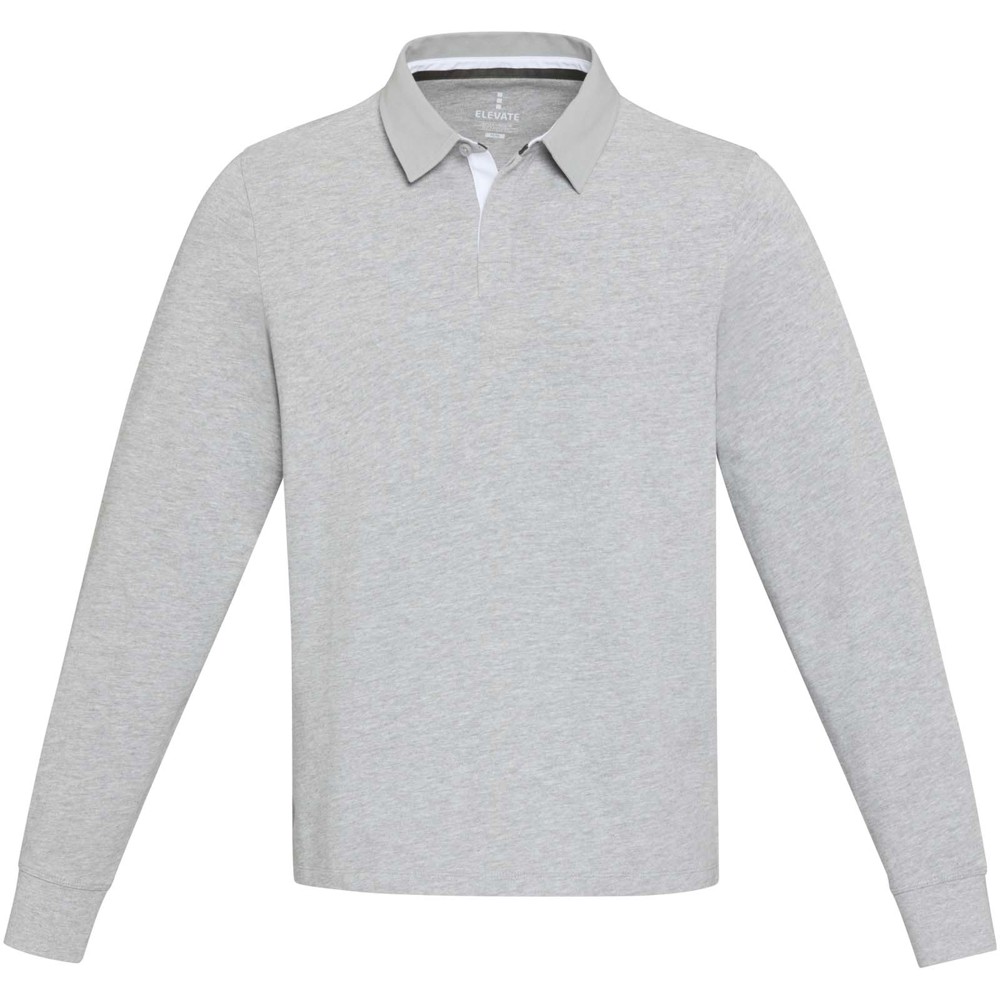 Clyde unisex organic rugby polo sweatshirt