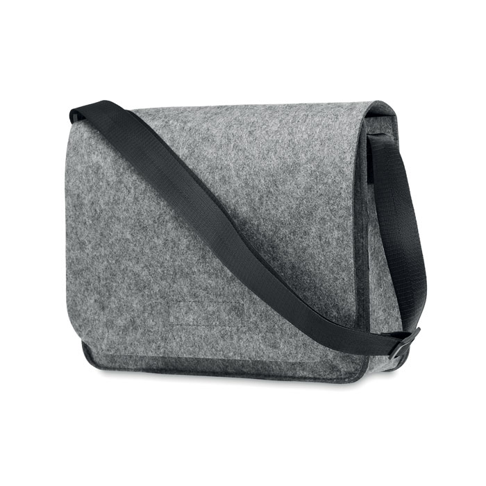 BAGLO - RPET felt laptop bag - grey