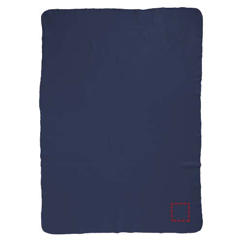 Huggy fleece plaid blanket with carry pouch 150x120 cm