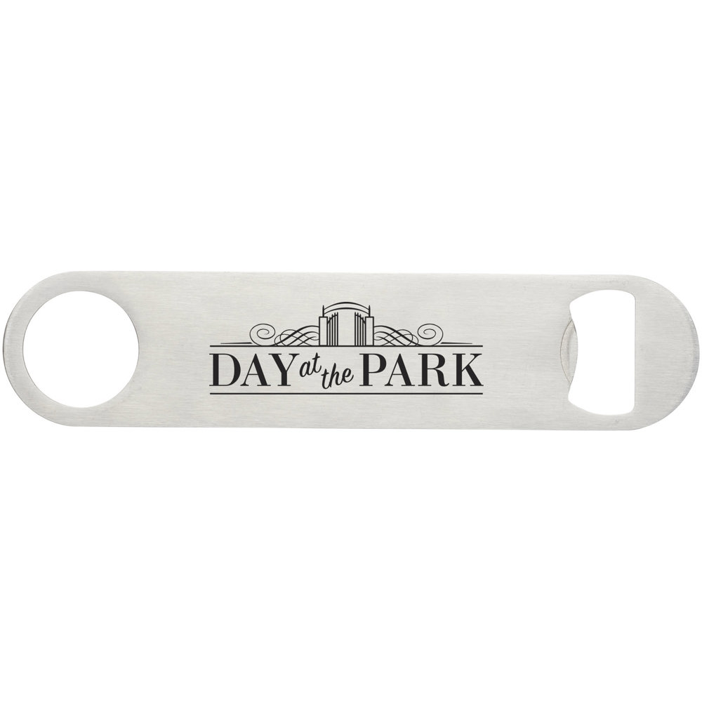 Paddle bottle opener