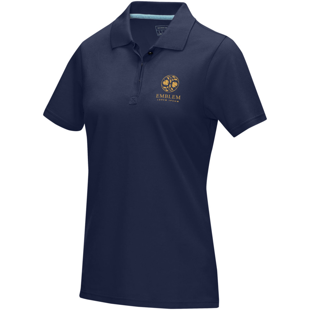 Graphite short sleeve women’s organic polo