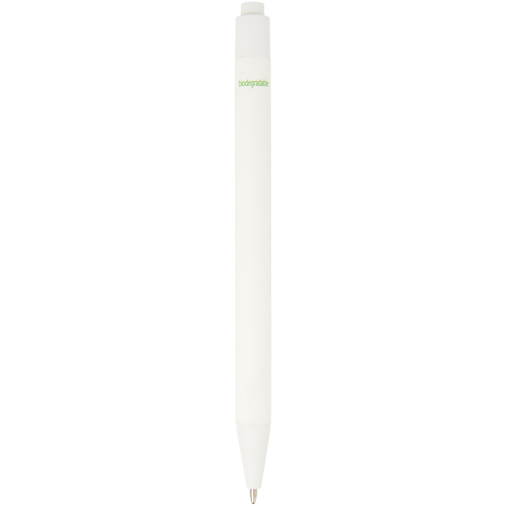 Chartik monochromatic recycled paper ballpoint pen with matte finish (black ink)