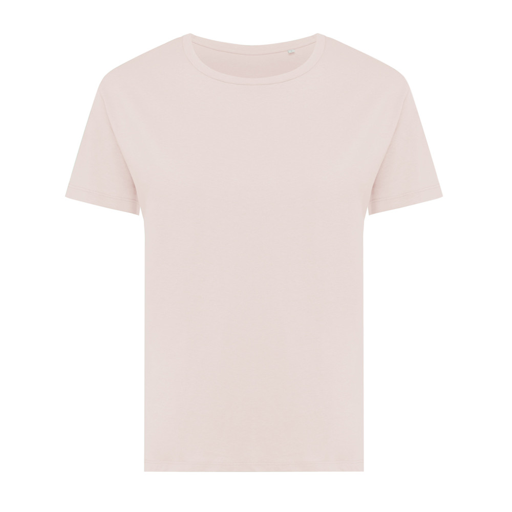 IQONIQ Yala women lightweight recycled cotton t-shirt - cloud pink (± PMS 11-1408 TCX)
