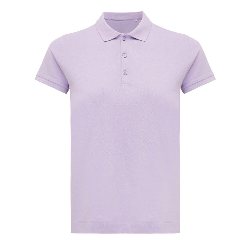 IQONIQ Yosemite women recycled cotton pique polo - lavender (± PMS 15-3716TCX)
