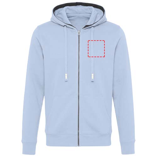 Arora 300 g/m2 unisex full zip hoodie