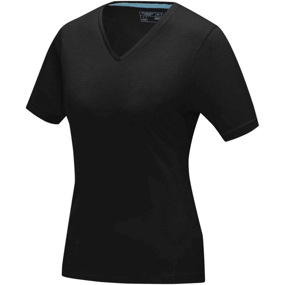 Kawartha short sleeve women's organic v-neck t-shirt - Black