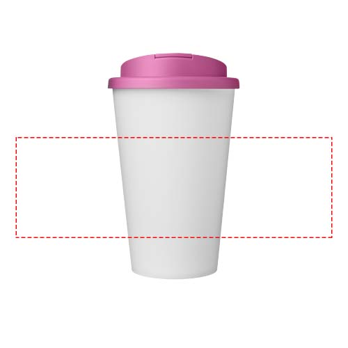 Americano® Eco 350 ml recycled tumbler with spill-proof lid