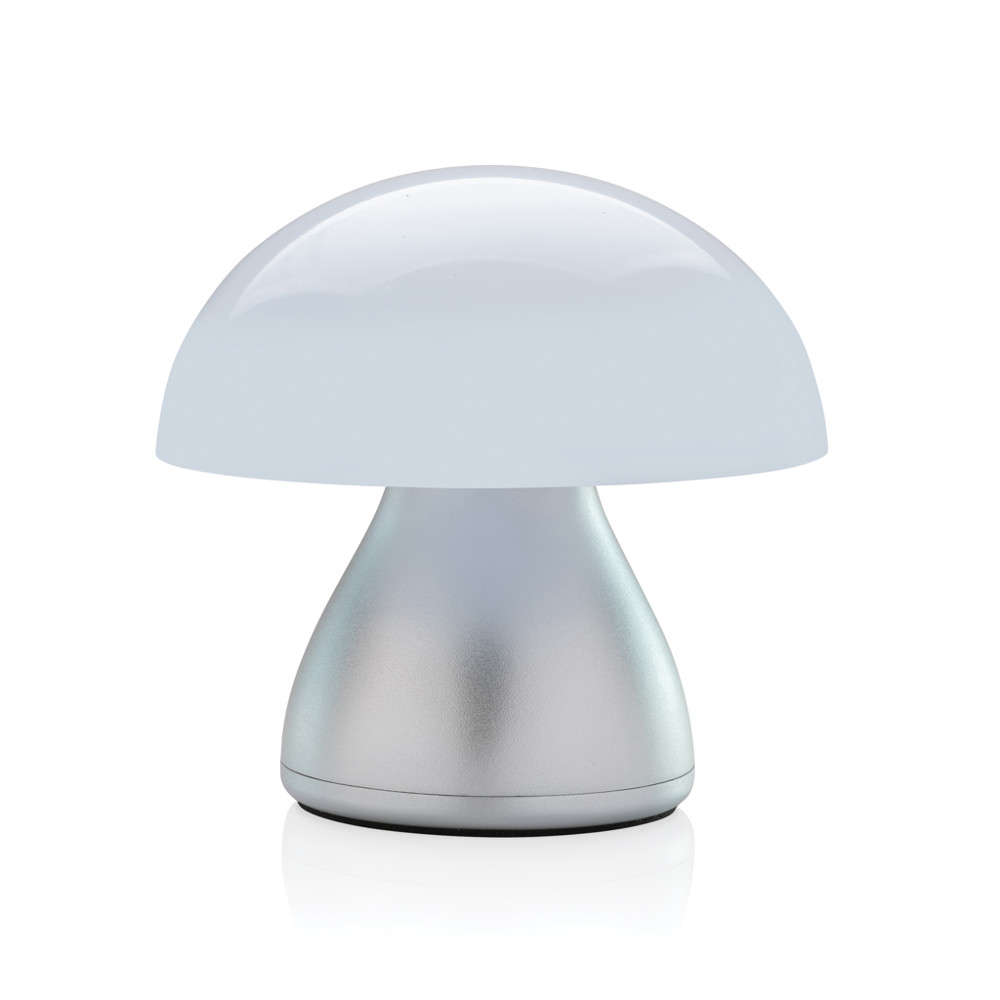 Luming RCS recycled plastic USB re-chargeable table lamp - grey (± PMS 877C)
