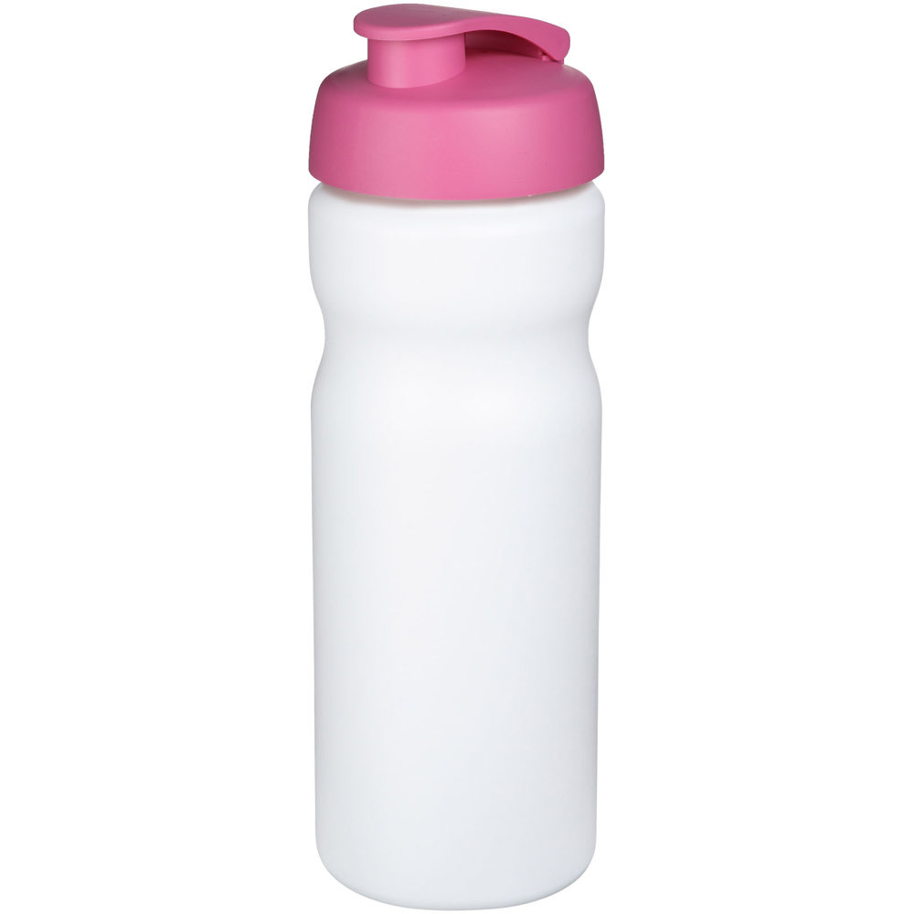 Baseline® Plus 650 ml flip lid sport bottle - White, Pink
