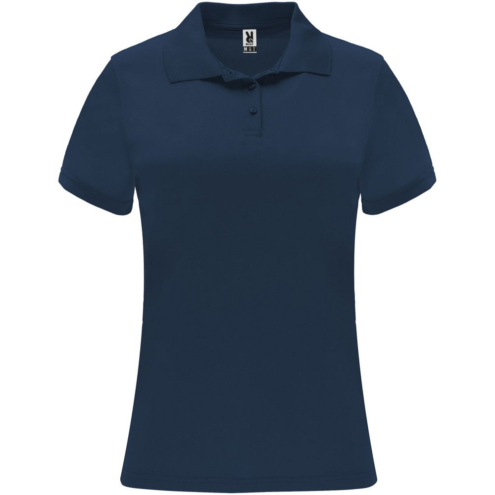 Monzha 150 g/m² short sleeve women's sports polo - Navy Blue
