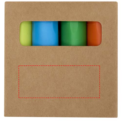 Mini recycled plastic highlighter set