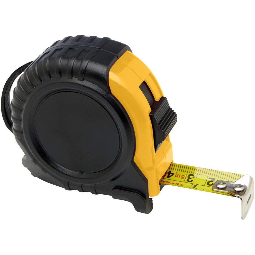 Score 5 metre tape measure with belt clip - Yellow