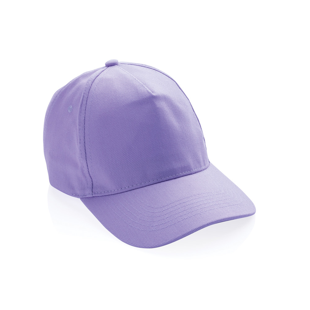 Impact 5panel 280gr Recycled cotton cap with AWARE™ tracer - lavender (± PMS 15-3716TCX)