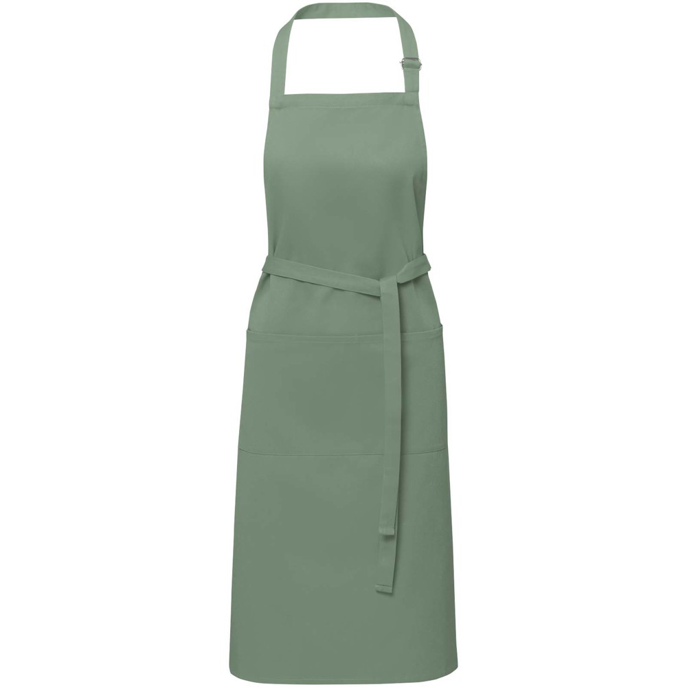 Andrea 240 g/m² apron with adjustable neck strap - Heather green