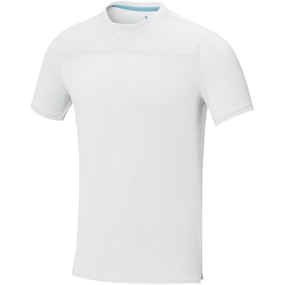 Borax 160 g/m2 short sleeve men's GRS recycled cool fit t-shirt - White
