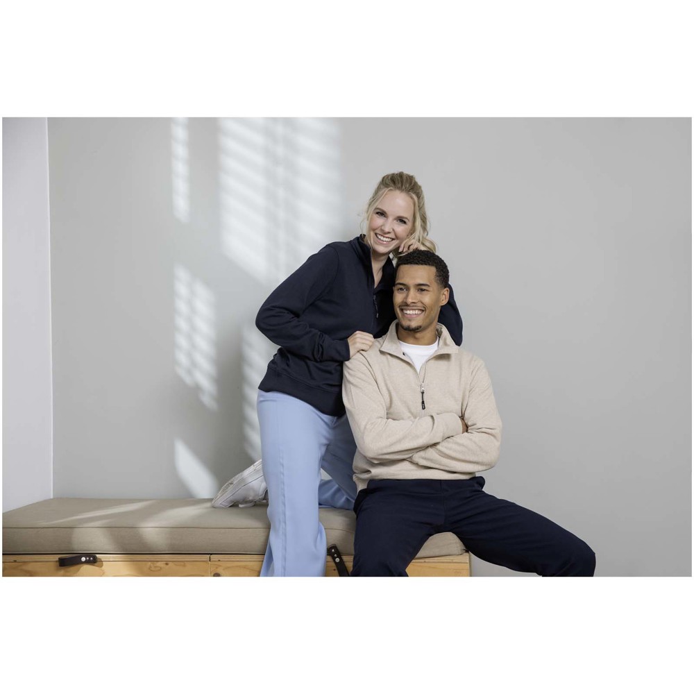 Tin 280 g/m² unisex Aware™ recycled quarter zip sweater