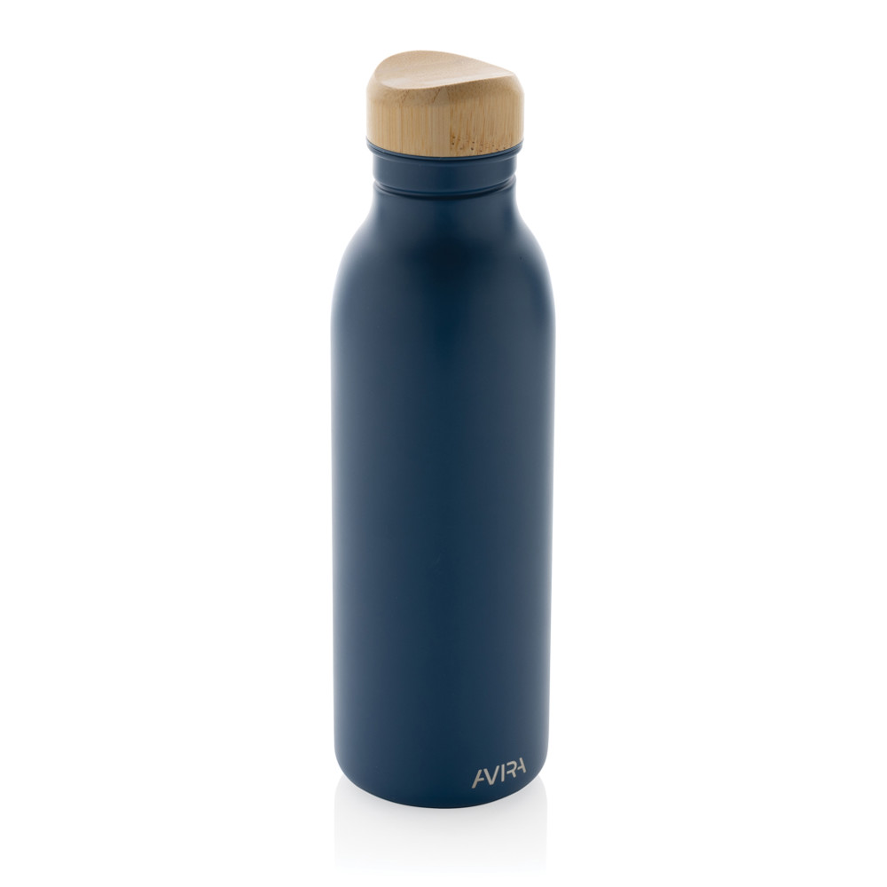 Avira Alcor RCS Re-steel single wall water bottle 600 ML - navy (± PMS Blue 8483C)