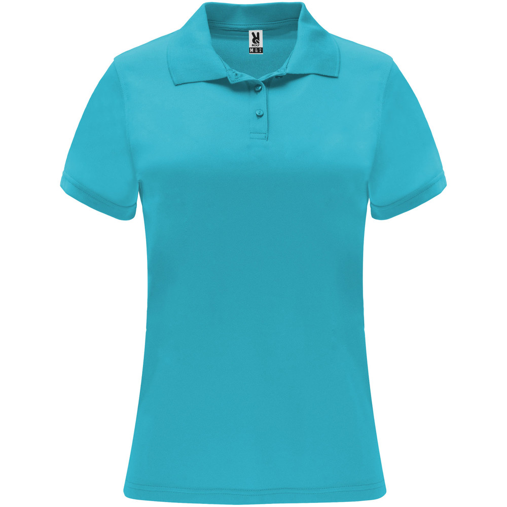Monzha 150 g/m² short sleeve women's sports polo - Turquoise