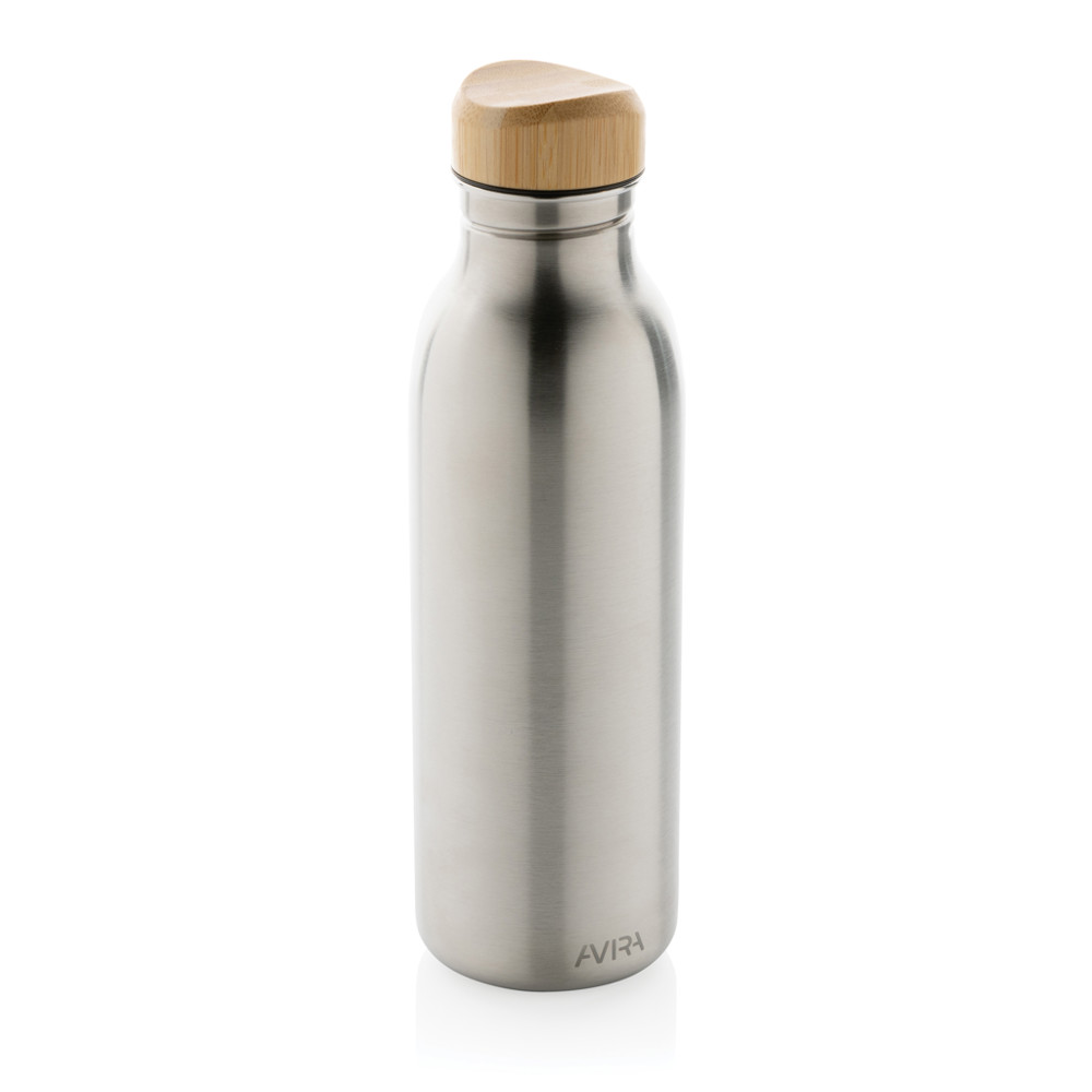 Avira Alcor RCS Re-steel single wall water bottle 600 ML - silver (± PMS 428)