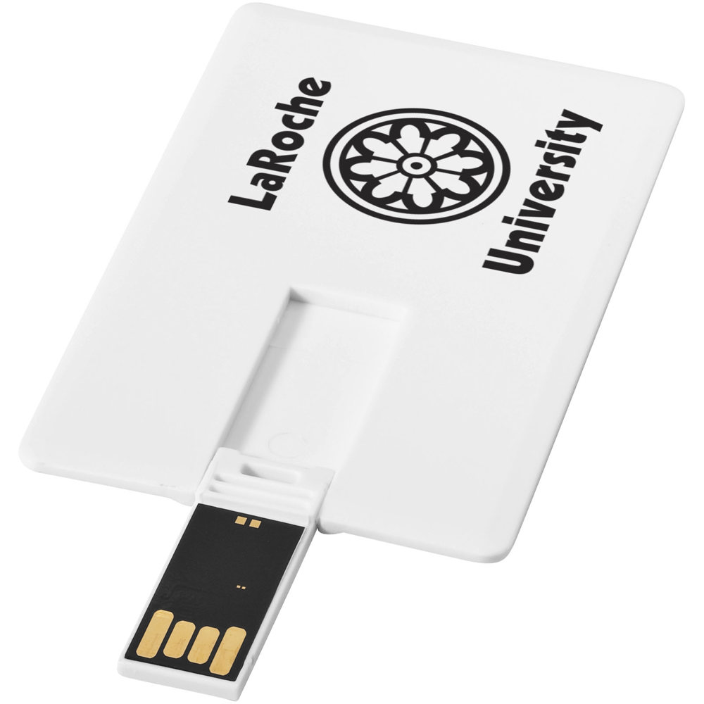 Slim card-shaped 4GB USB flash drive