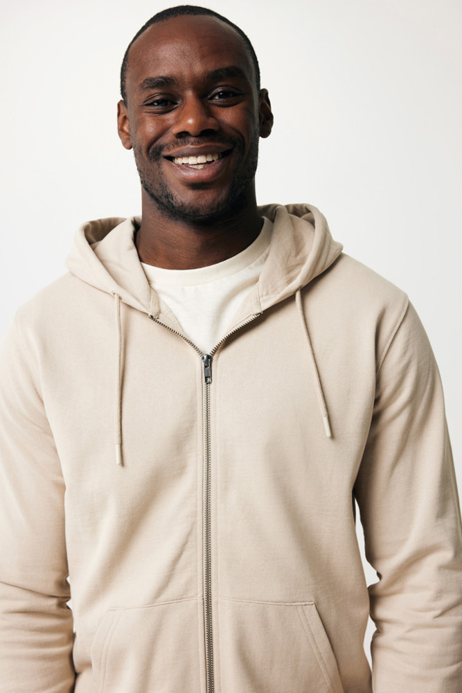 IQONIQ Abisko recycled cotton zip through hoodie
