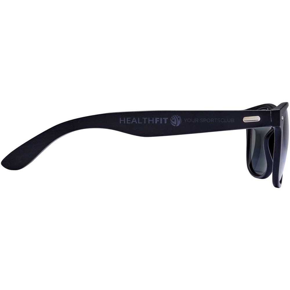 Arlo bamboo sunglasses with black coating
