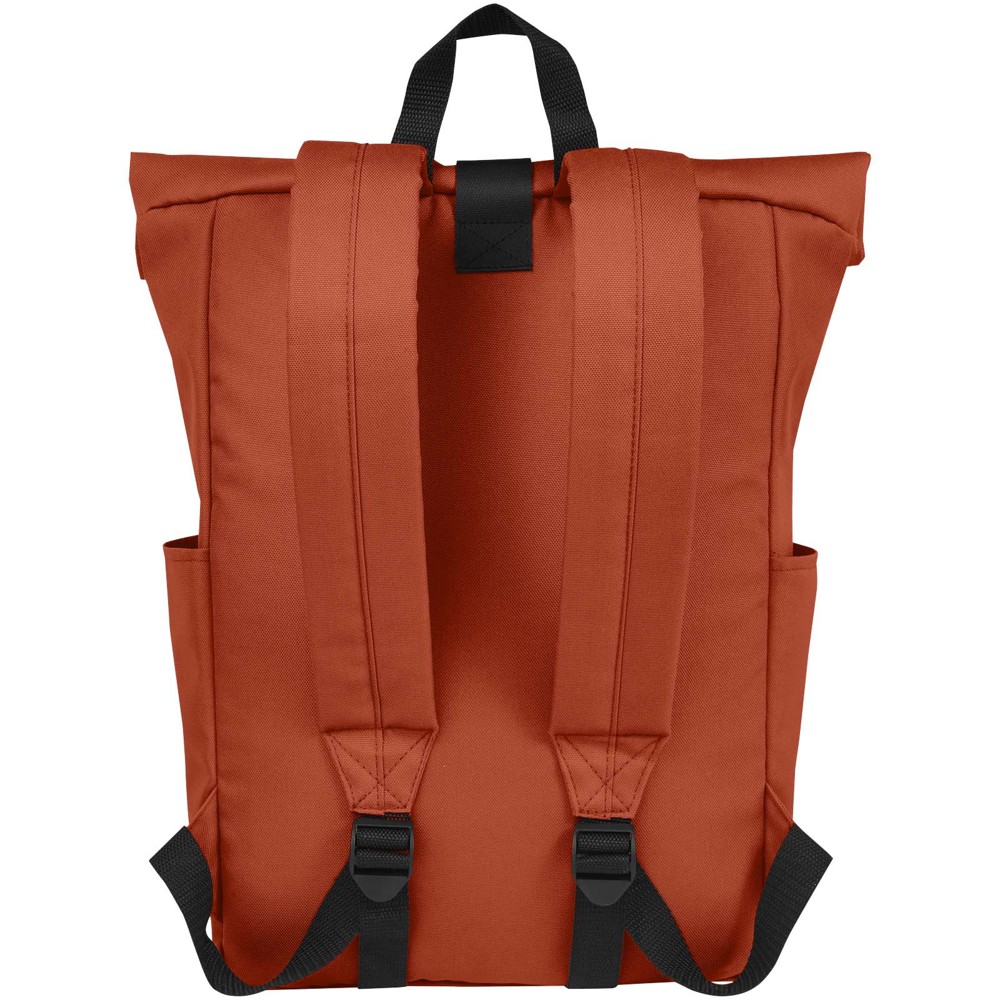 Byron 15.6" GRS RPET roll-top backpack 18L