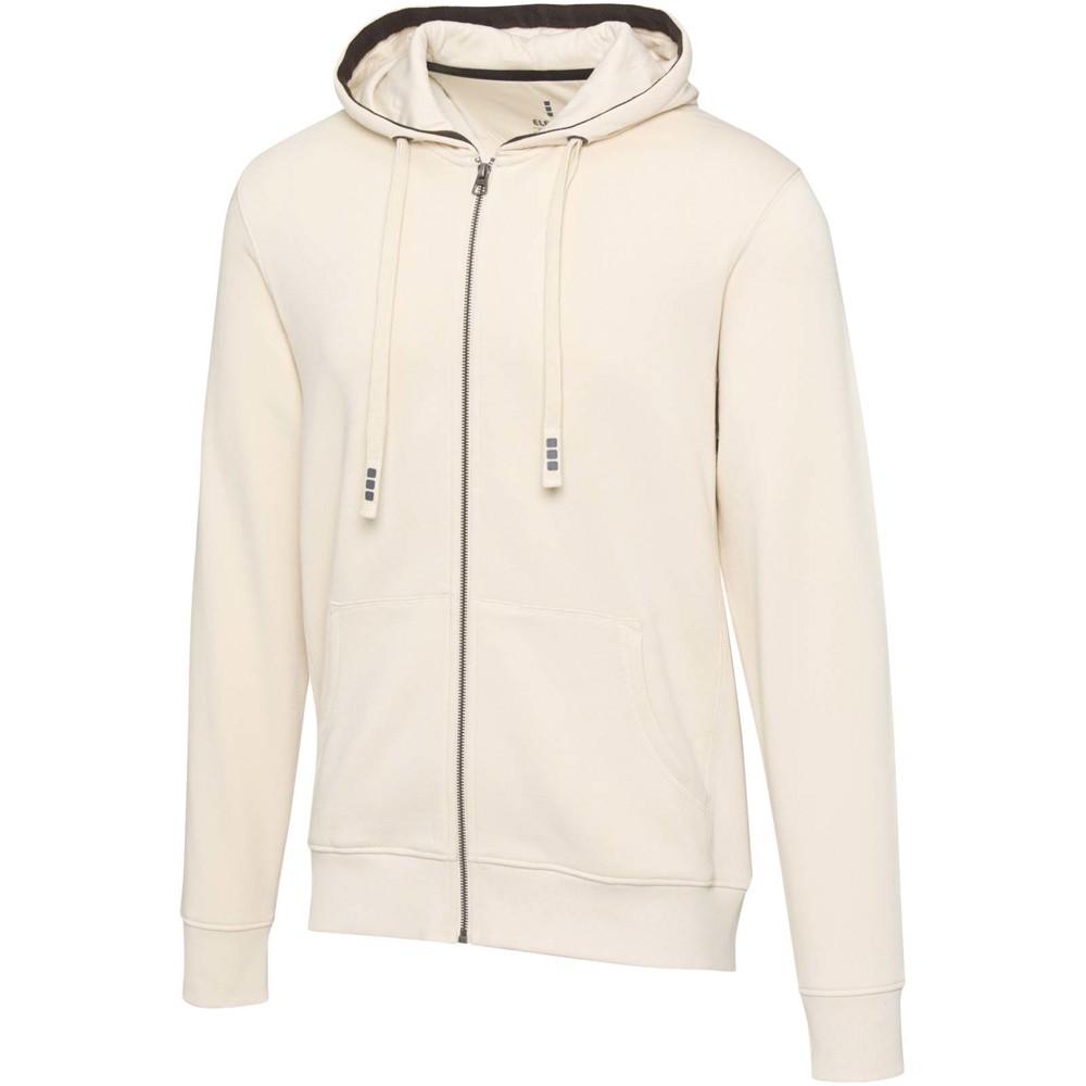 Arora 300 g/m2 unisex full zip hoodie - Sandstone