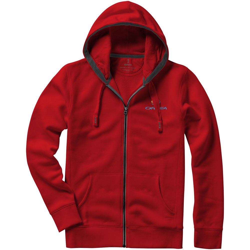 Arora 300 g/m2 unisex full zip hoodie