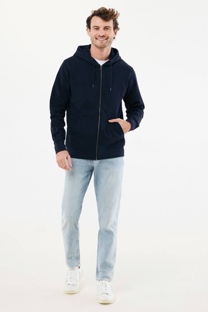 IQONIQ Abisko recycled cotton zip through hoodie