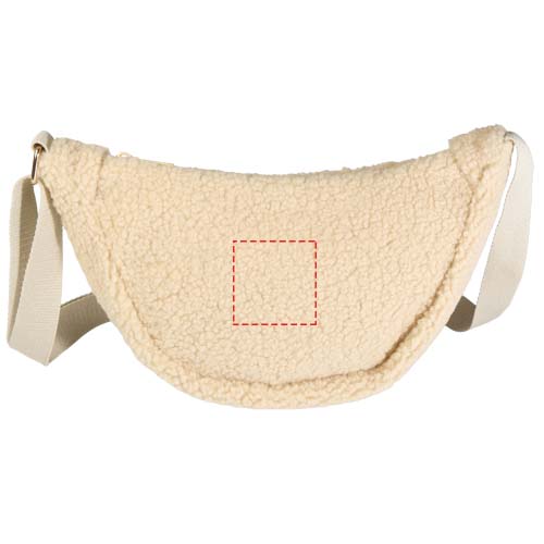 Bear GRS recycled sherpa crossbody bag 3L