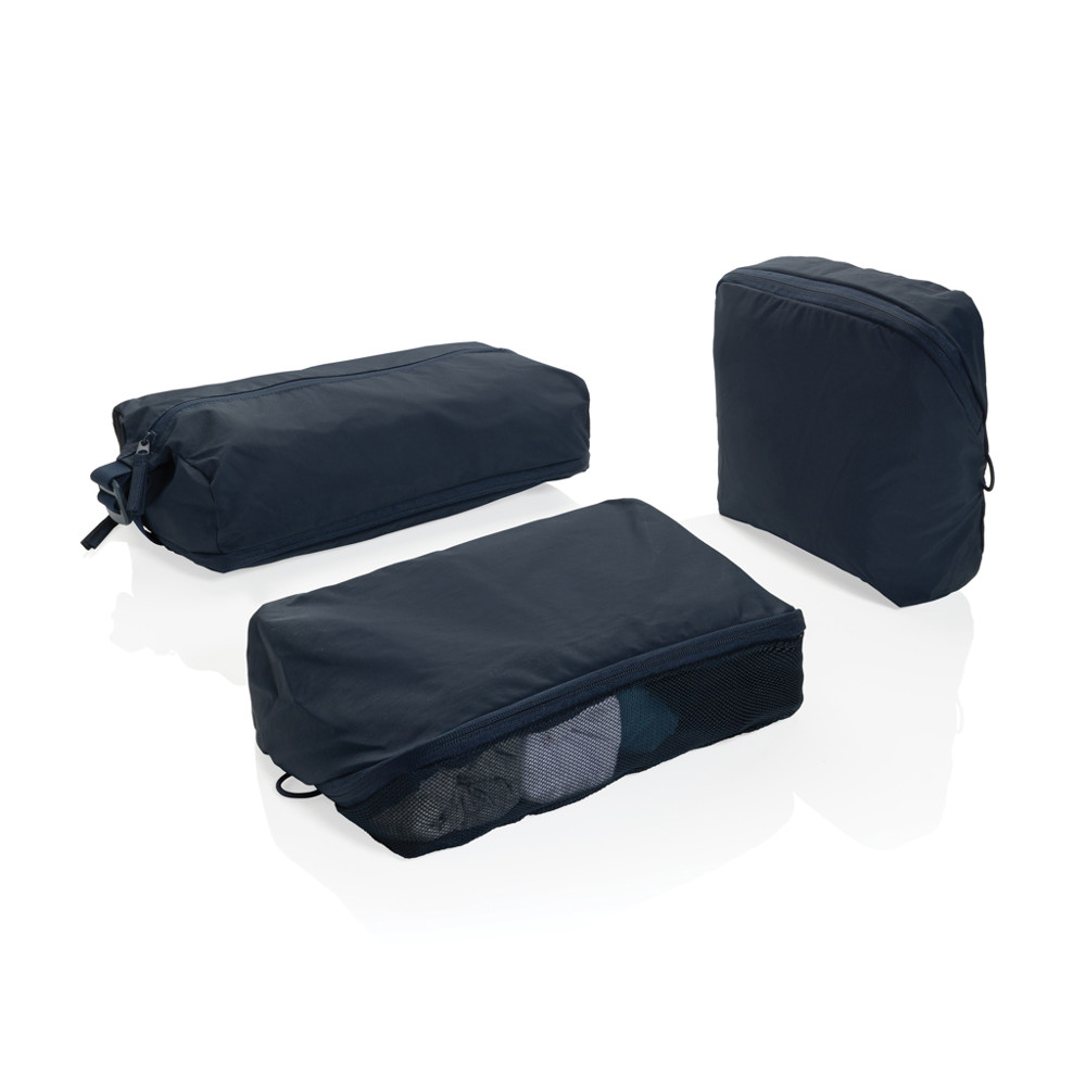 KENTO URBAN RCS recycled nylon packing cube set - navy (± PMS 539)