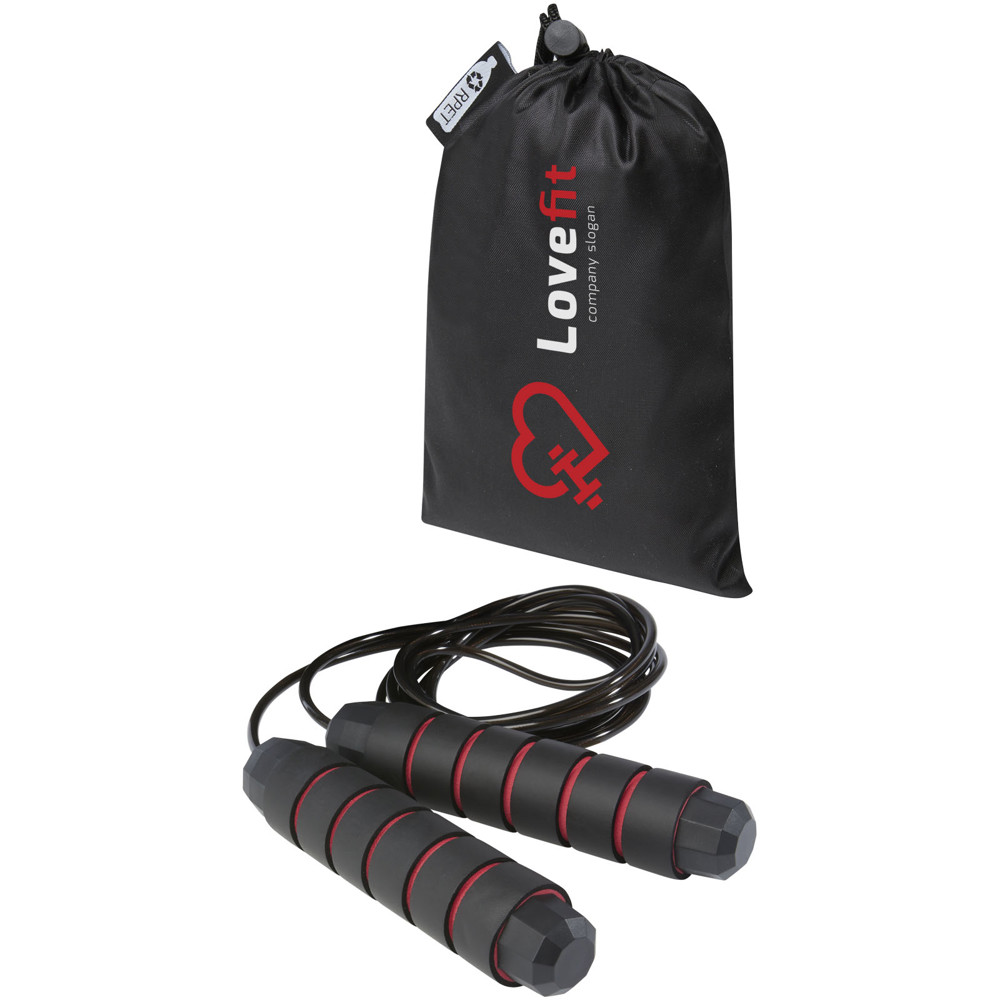 Austin soft skipping rope in recycled PET pouch