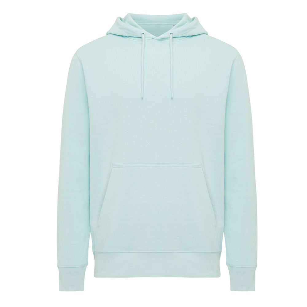 IQONIQ Rila lightweight recycled cotton hoodie - crushed mint (± PMS 12-5410 TCX)