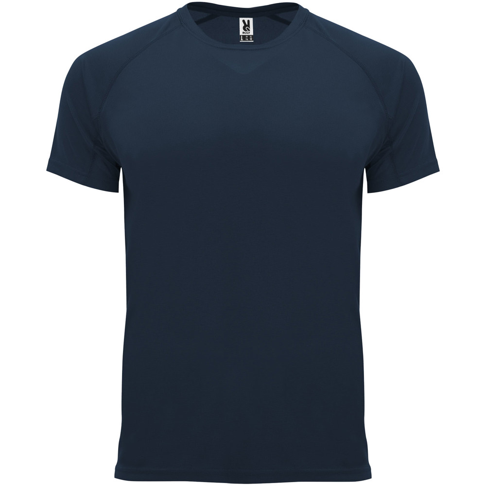 Bahrain 135 g/m2 short sleeve men's sports t-shirt - Navy Blue