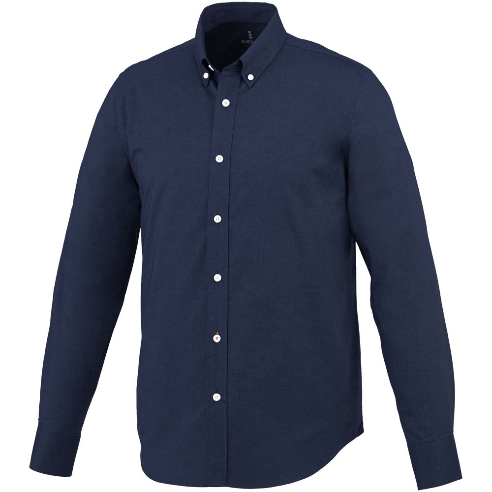 Vaillant 142 g/m2 long sleeve men's oxford shirt - Navy