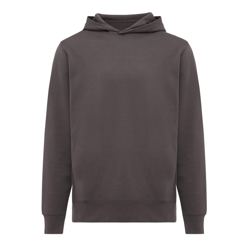 IQONIQ Yengo recycled cotton hoodie with sidepockets - anthracite (± PMS 19-3900 TCX)