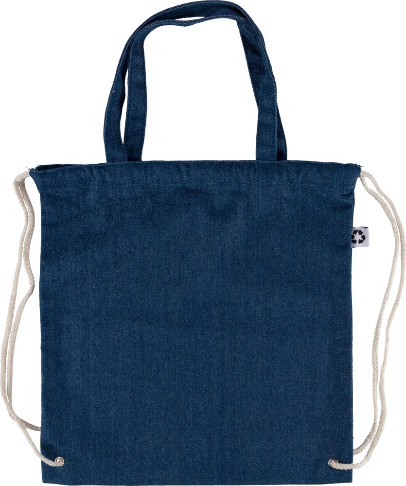 Drawstring bag Dex | Denim | 6.6 l - blue