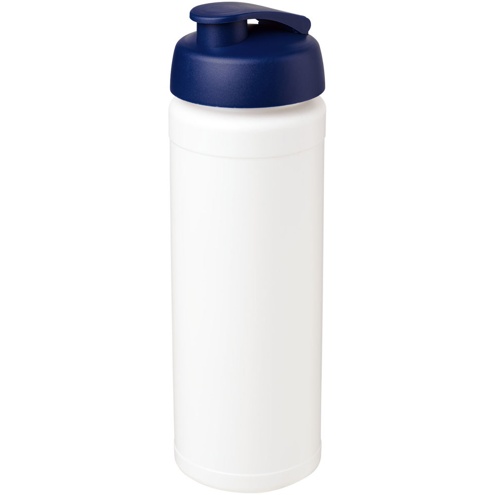 Baseline® Plus grip 750 ml flip lid sport bottle - White, Blue