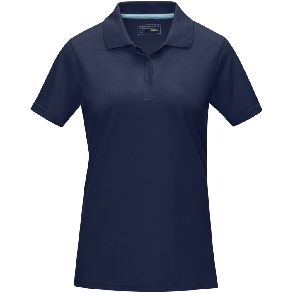 Graphite short sleeve women’s organic polo