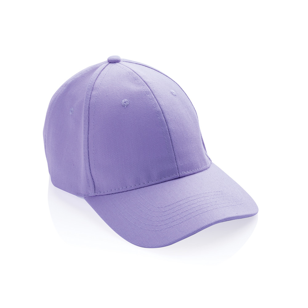 Impact 6 panel 280gr Recycled cotton cap with AWARE™ tracer - lavender (± PMS 15-3716TCX)